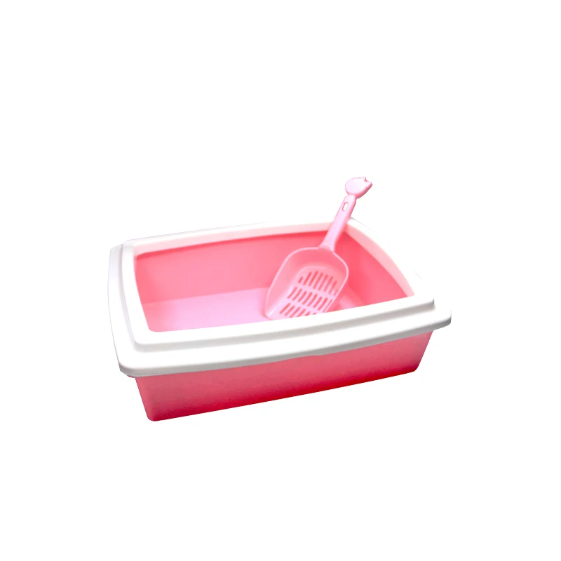 
New Cat Toilet Plastic Cat Litter Box 