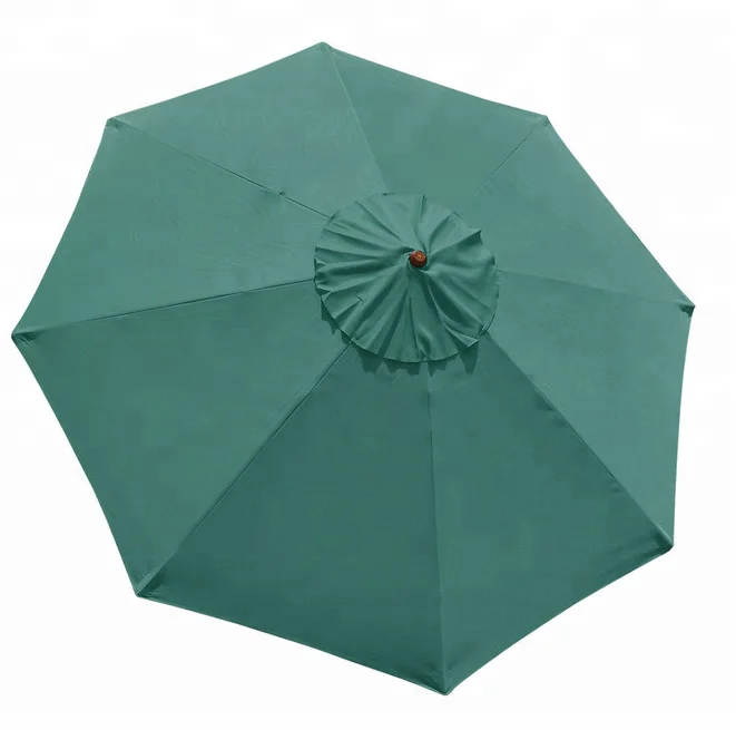 8-Rib Umbrella Replacement Canopy Cover, Green