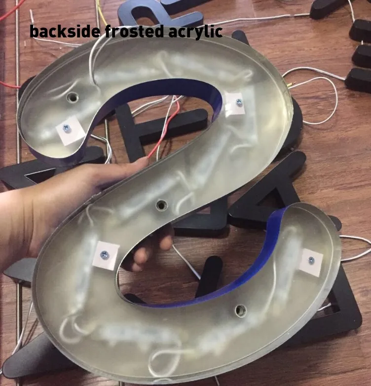 China best advertising sign company led logo design led channel letter backlit stainless steel sign