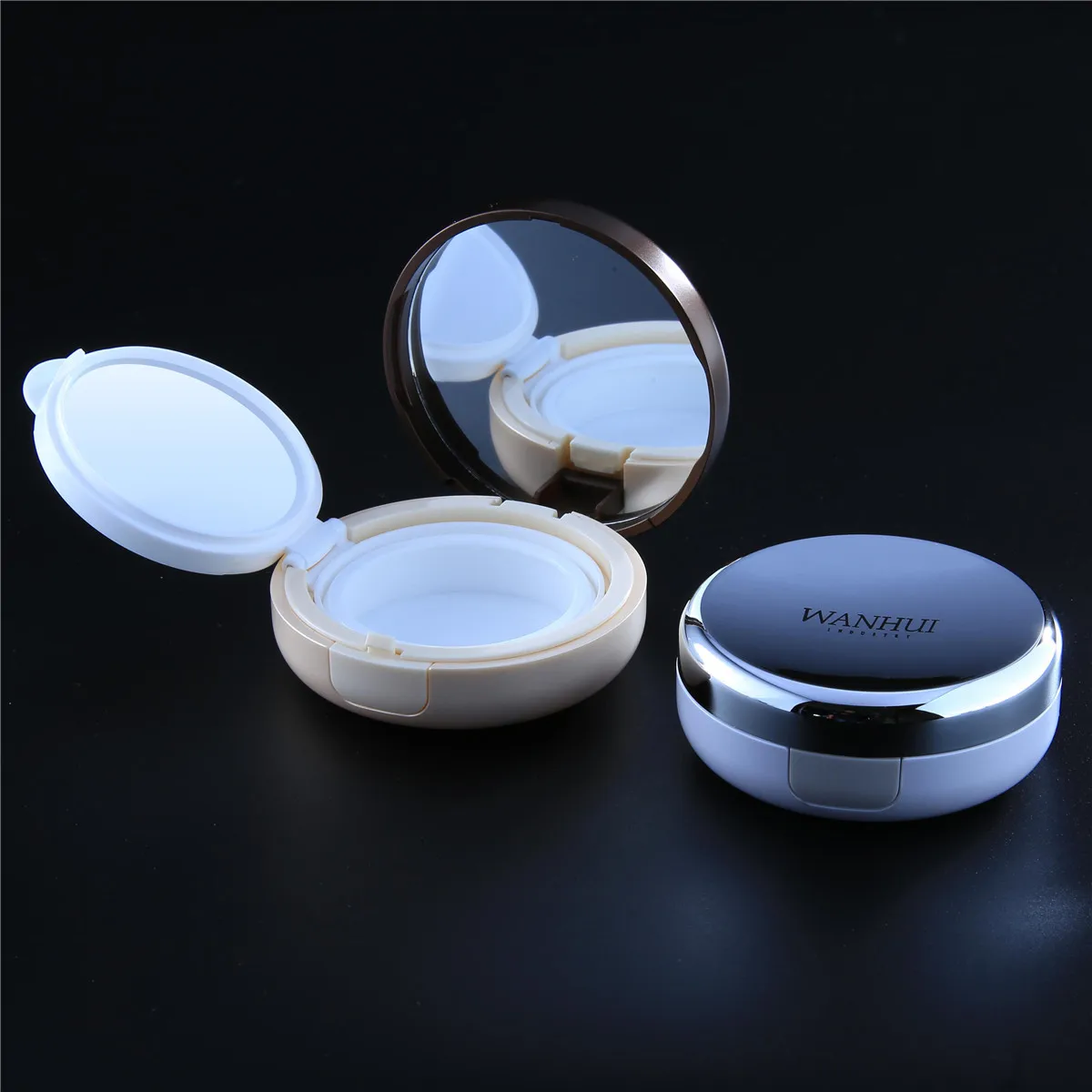 Cushion case spraying plastic compact powder box Air cushion powder case cosmetic packaging box wholesale