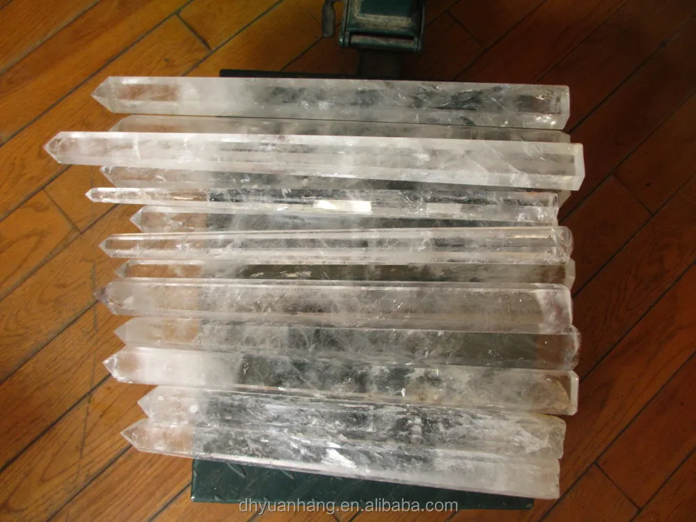 Long slim clear quartz rough rock crystal quartz points,rough crystal point