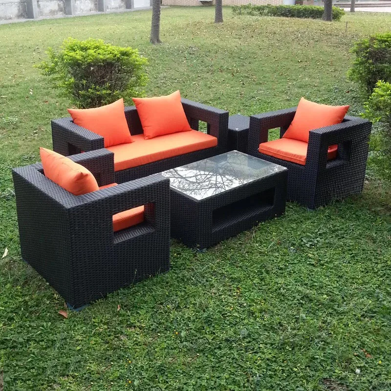 Wholesale Outdoor Furniture Garden Rattan Sofa Lounge Sets