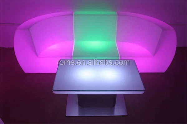 
rotomolded plastic glowing led sofa form led home bar just like nightclub furniture 