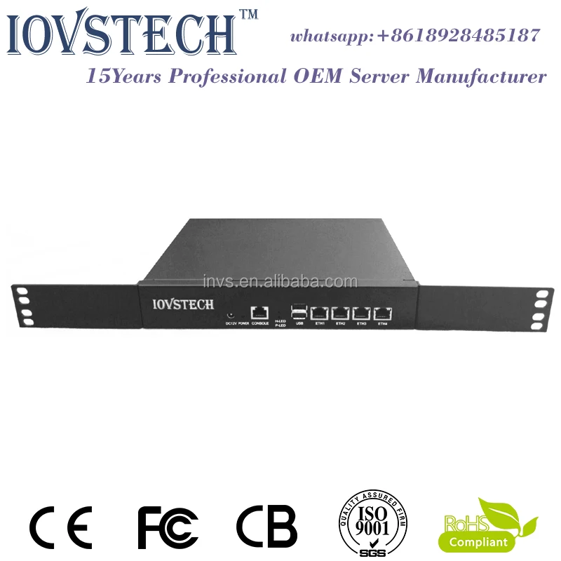 4gigabit ethernet D525 Desktop / Rack 1U Soft Router / Firewall / VOIP /Netwotk Security Server