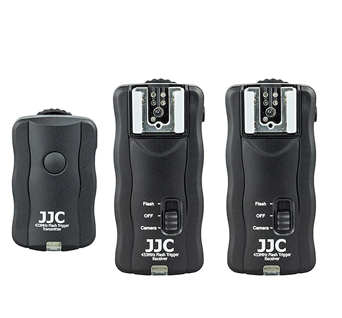 JJC JF-U2 433MHZ 16channels Wireless Remote Control & Flash Trigger Kit (Two receivers)