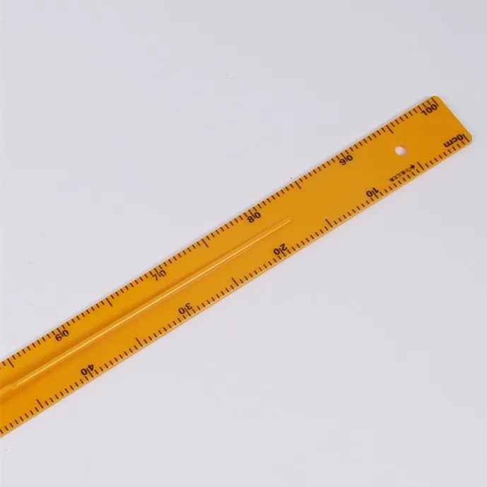 OEM Plastic School Rulers Straight Scribing Cutting 100cm/1 Meter/39inches One Side 5000pcs 5000pcs One Side Measuring Tools