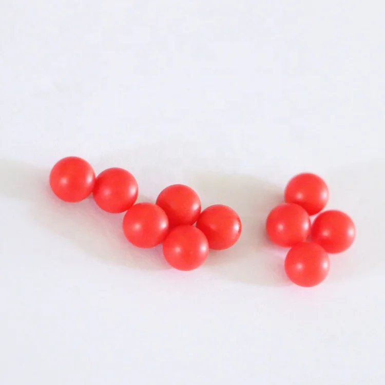 ПП Твердые 6,35 мм 14 мм 20 мм пластиковые шарики красного цвета