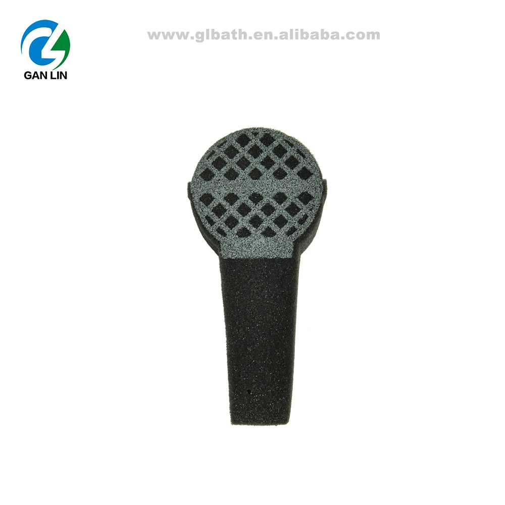 New design Exfoliating Bath Sponge  Kids Shower Baby Sponge  Microphone Shape Sponge Bath