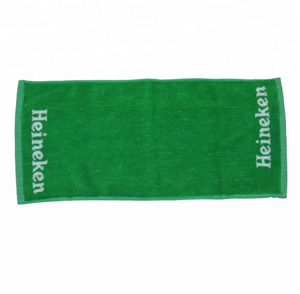 Рекламный логотип пива, жаккардовое махровое полотенце из хлопка