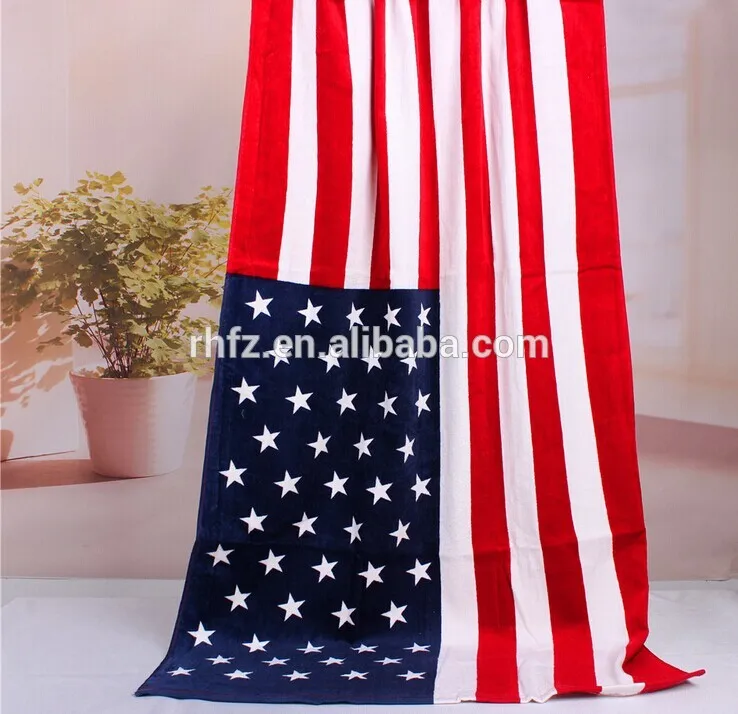 Best Seller!Custom Flag bath towel, Reactive printing 100% cotton mens bath towel with wholesale price