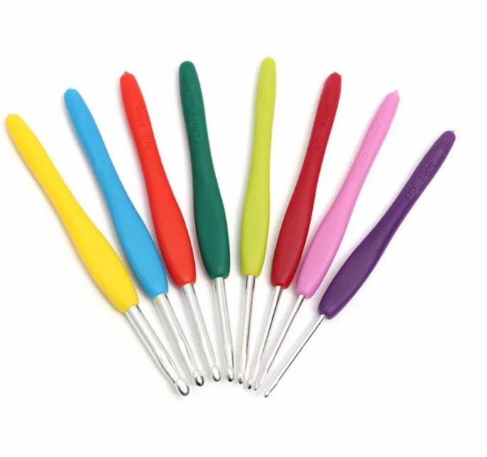 Лидер продаж, набор пластиковых крючков для вязания включает вязальные пряжи, наперсток, измерительную ленту, крючки для вязальных спиц