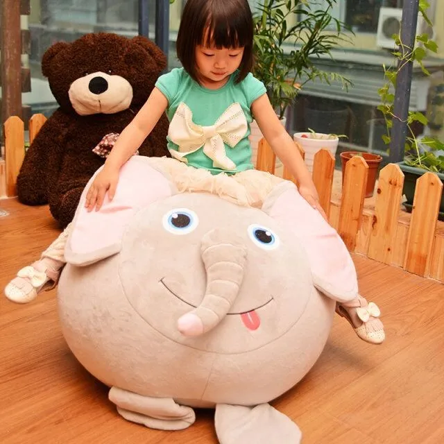 Customized foam animal cartoon cute toy lazy chair bean bag chairs for kids