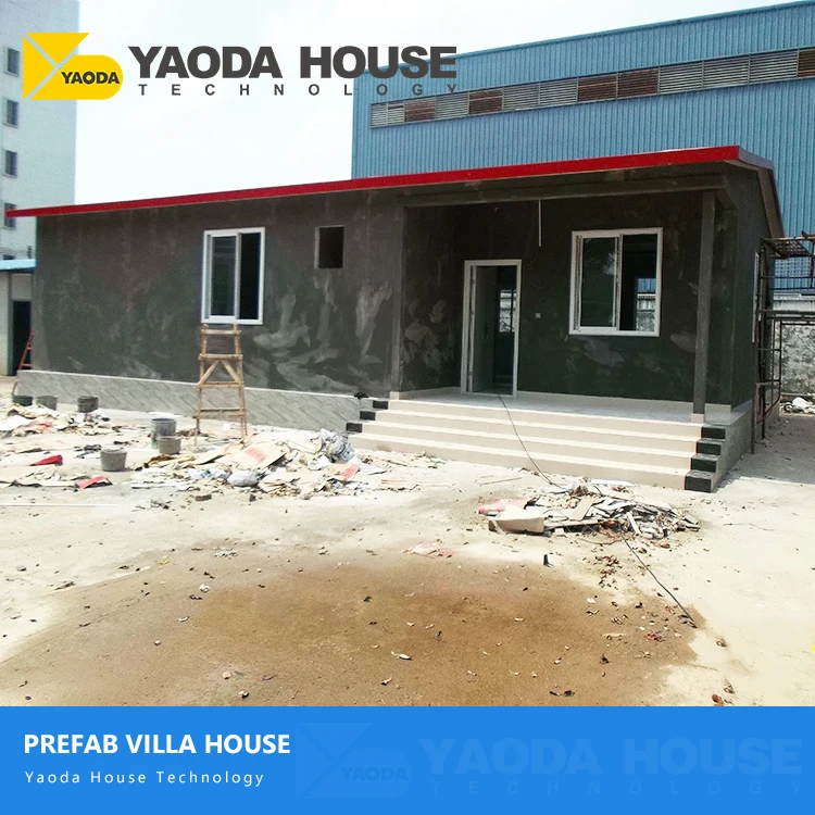 Eco convenient durable luxury well designed prefab steel bungalow house style plans and drawings projects prefabricated villa