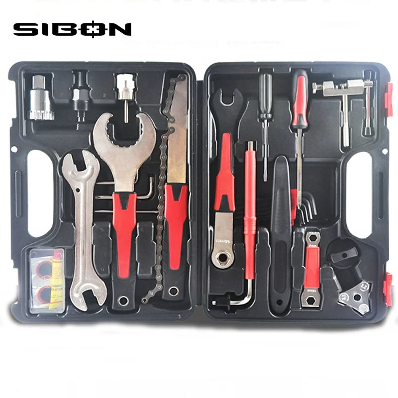 
SIBON B0810109 21pcs universal bike repair tool with BMC box 
