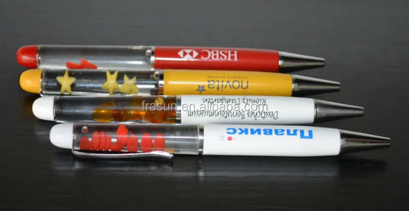 China factory wholesale novelty liquid floating pen/promotional liquid floating pen/liquid floating pen