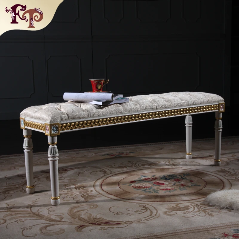 French style bedroom furniture-french furniture piano bench- classic solid wood bench
