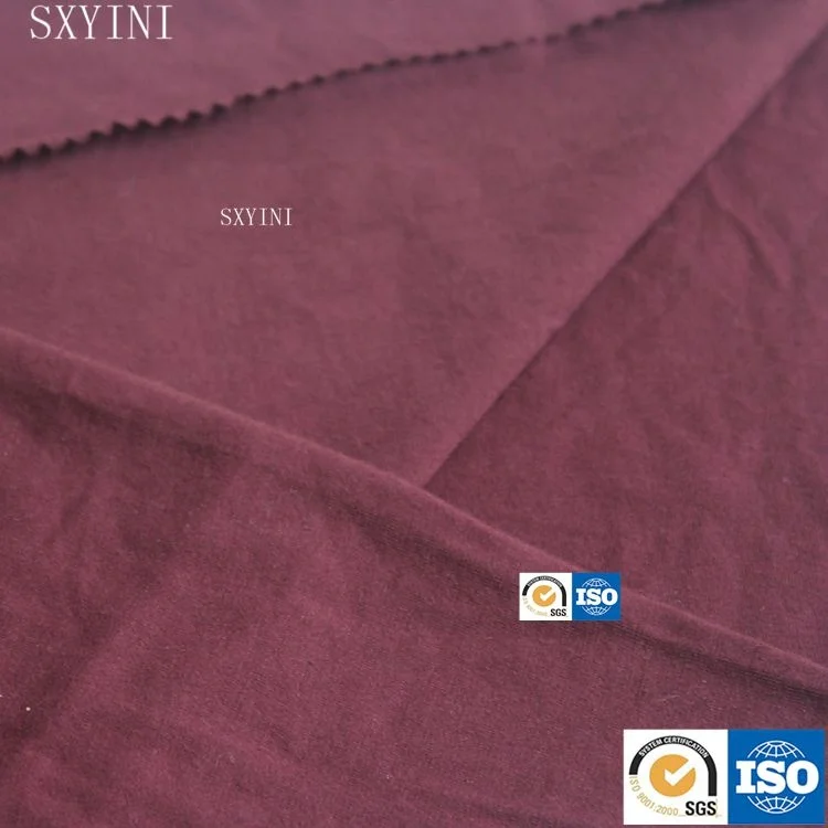 
high quality organic cotton elastic dyed knitted fabric 