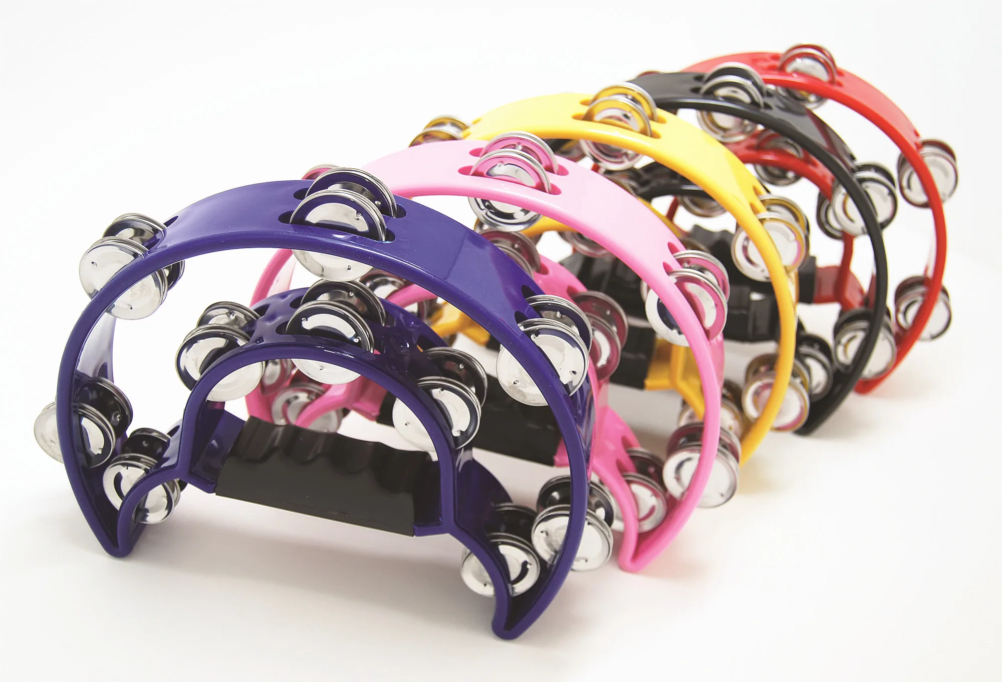 DF103 double round colourful metal tambourine used in KTV