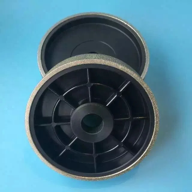 Electroplated with full rim diamond rubber polishing wheel
