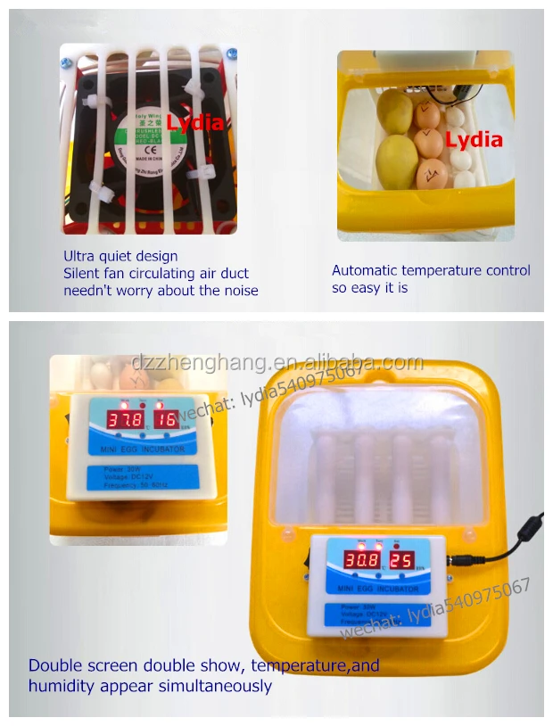 Top selling newly design full automatic mini egg incubator hatching 9eggs for sale