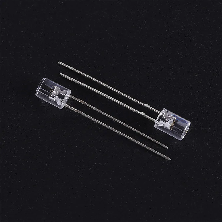 Прозрачный теплый белый 5 мм Цилиндрический led DIP СВЕТОДИОДНЫЙ индикатор Предварительно проводной светодиод