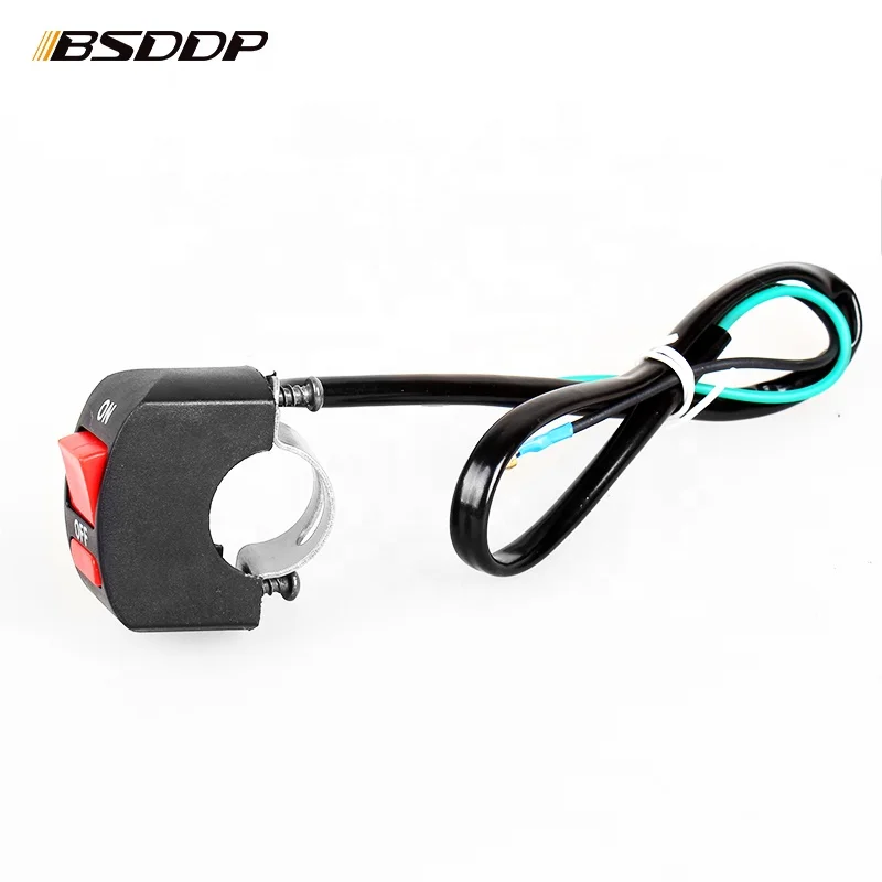 Motorcycle switch mountain bike electric car faucet two-line  flameout  headlight modification