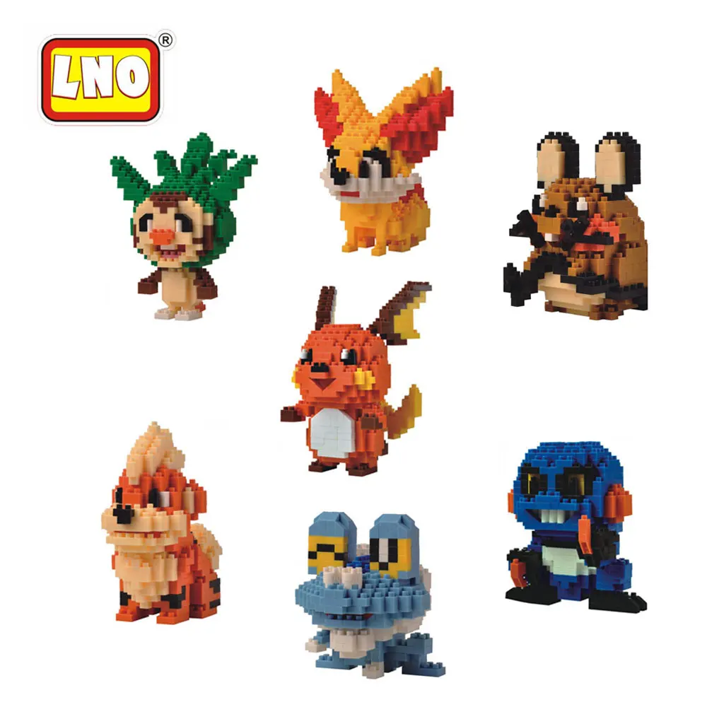 LNO new mini technic brick toys Anime poke pet action figures plastic building blocks kids