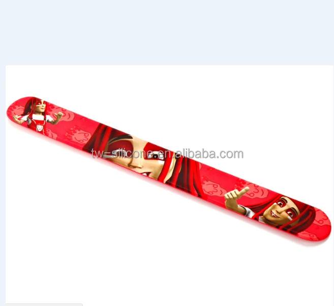 ruler slap bracelet custom rubber ruler