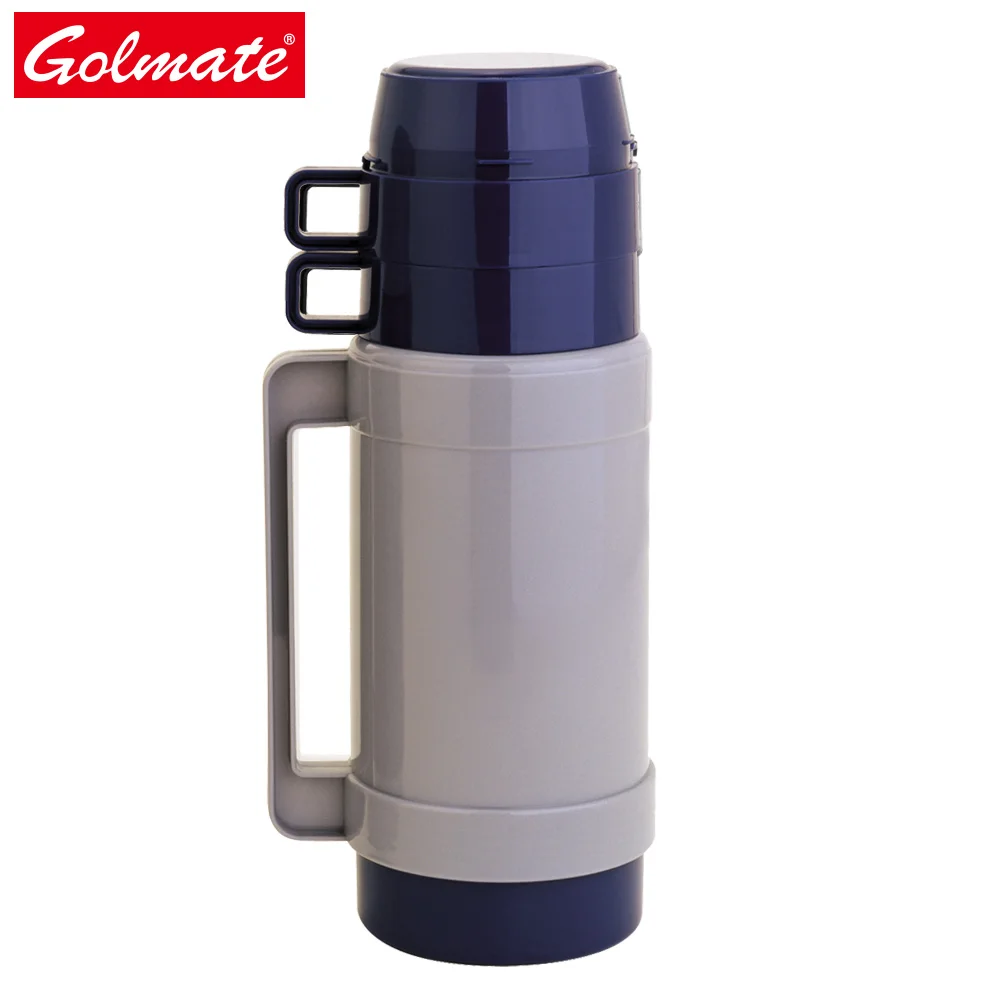 Glass liner Double cups isolation insulated thermal vacuum plastic thermos flask