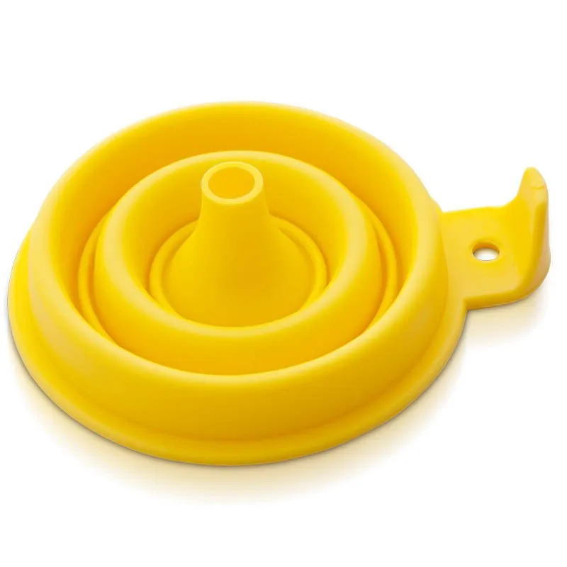 Factory directly sale silicone  collapsible kitchen funnel  folding  silicone  funnel