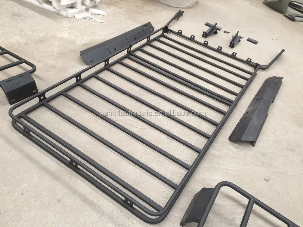 Aluminum alloy Steel Basket Car Roof rack/ Luggage Rack/ Roof Luggage Carrier For 2 door 08-16 JK Wrangler