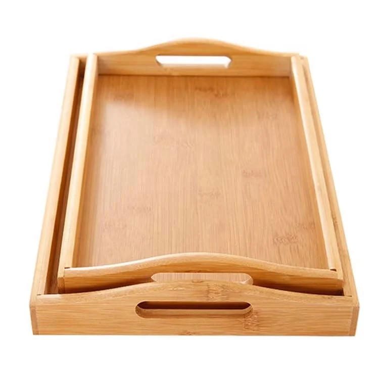 
Ecofriendly bamboo wooden tray woven bamboo serving trays cheap wholesale natural tray 