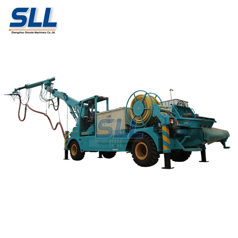 supply robot arm shotcrete machine trolley concrete spraying