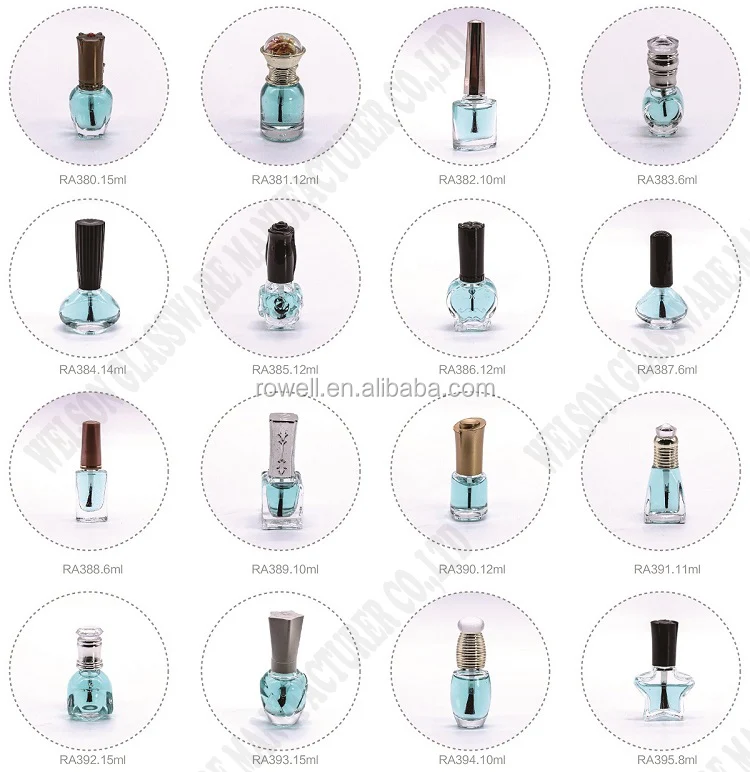 8ml Empty Star Shape Nail Manicure Top Coat Varnish Bottles UV Gel Polish vials