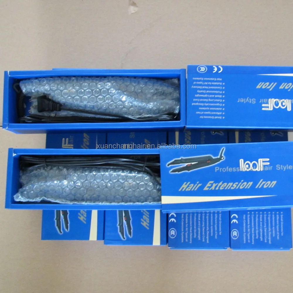 factory price temperature controlled hair connector hair extension iron