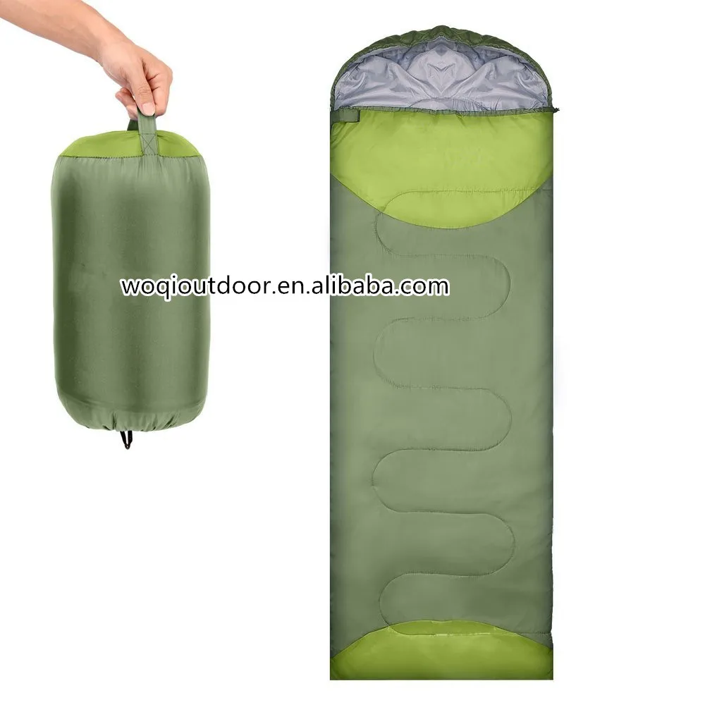 Woqi ultralight sleeping bag Compact Waterproof Windproof Envelope Style hiking camping sleeping bag