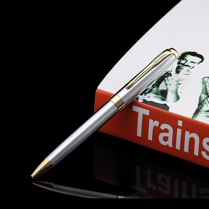 Metal stainless steel ballpoint pen metal pen steel logo steel pen