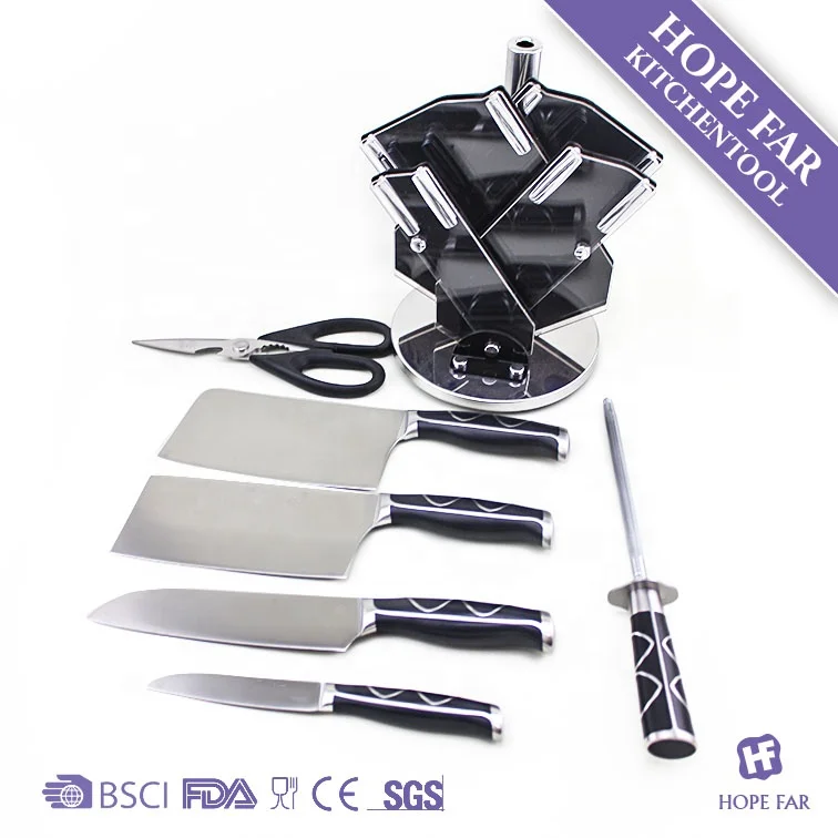 Набор из 7 ножей нержавеющей стали SK229 с акриловым держателем