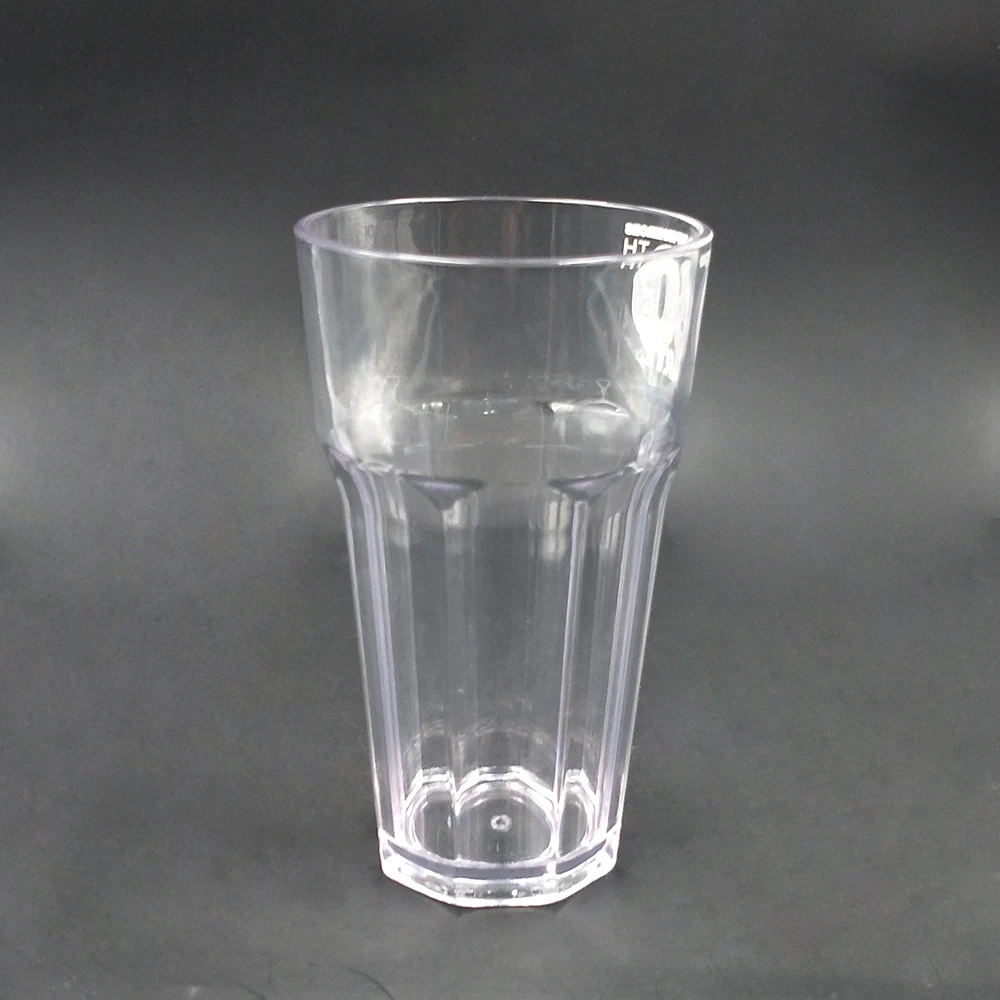 Custom size reusable plastic clear wine cups