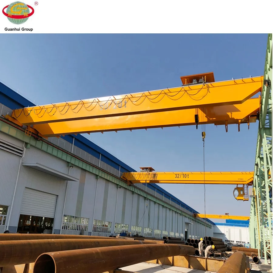 
double girder bridge crane 32 ton for steel market 