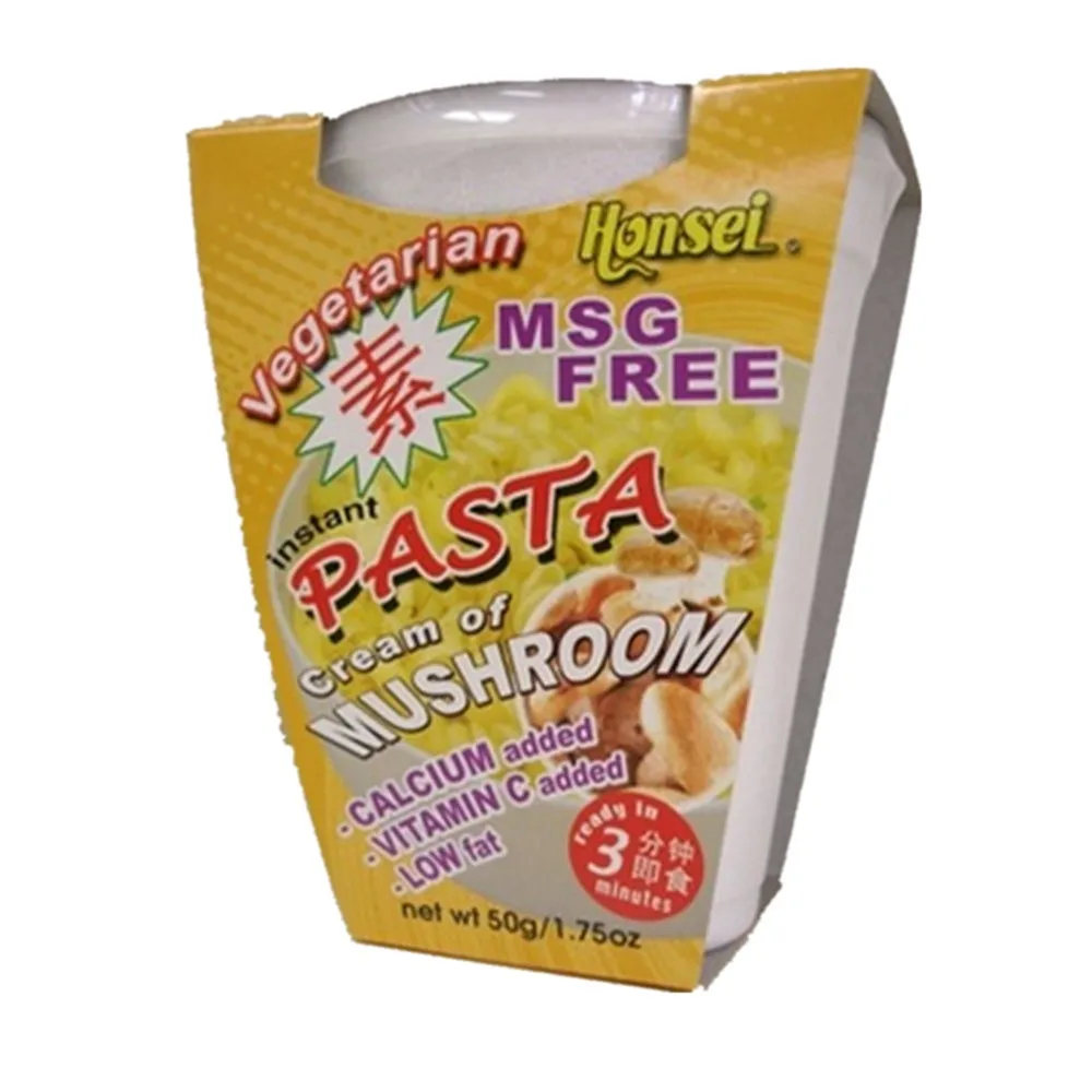 Honsei Low-Fat Vegetarian Mushroom Spaghetti Instant Pasta Cup Serve in 3 Minute