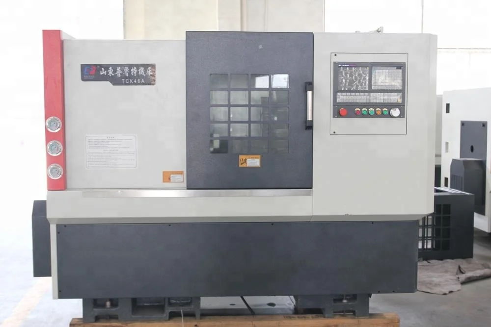 TCK46A High accuracy slant bed and linear guide way cnc lathe machine