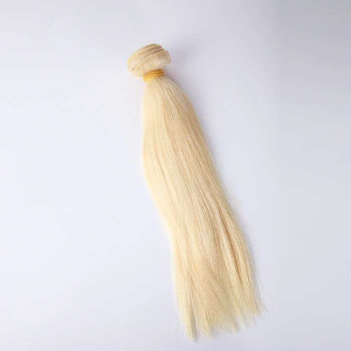 Wholesale brazilian color hair natural 613 blonde straight human hair bundles 12 to 30 inch