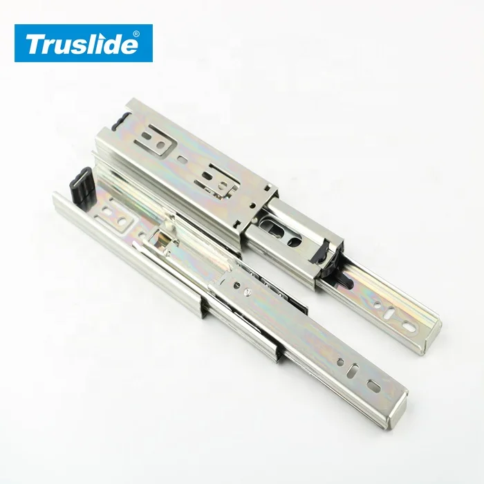 45mm 45KG Loading Superior Three Section Ball Bearing Kitchen Basket Drawer Slide for Furniture