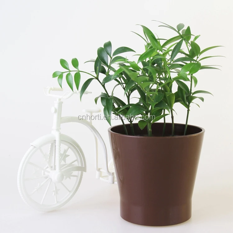 various size outdoor large plastic plant pots colorful plastic flower pots