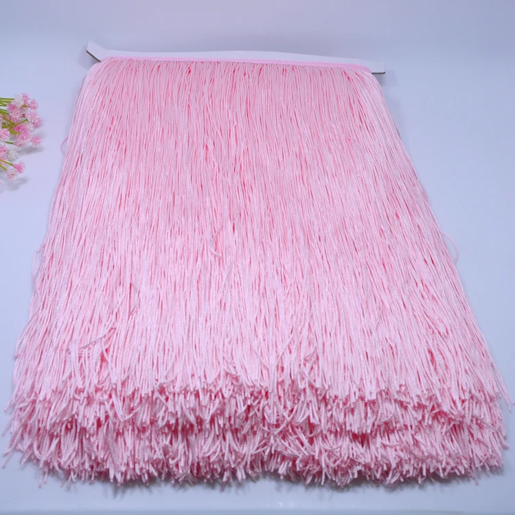 Wholesale More Size Polyester  Fringe Trim for Latin Dress Decoration Textile Accessories Trim Lace polyester Fiber