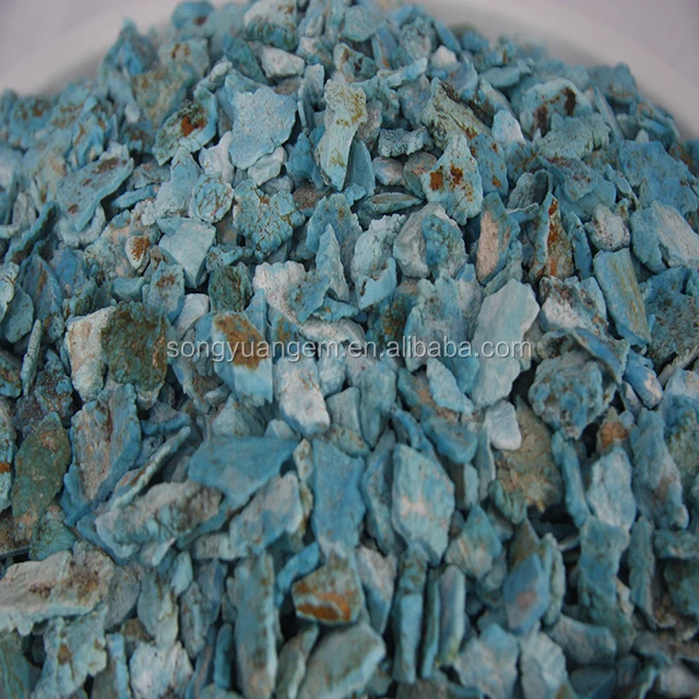 2018 natural chips turquoise stone rough