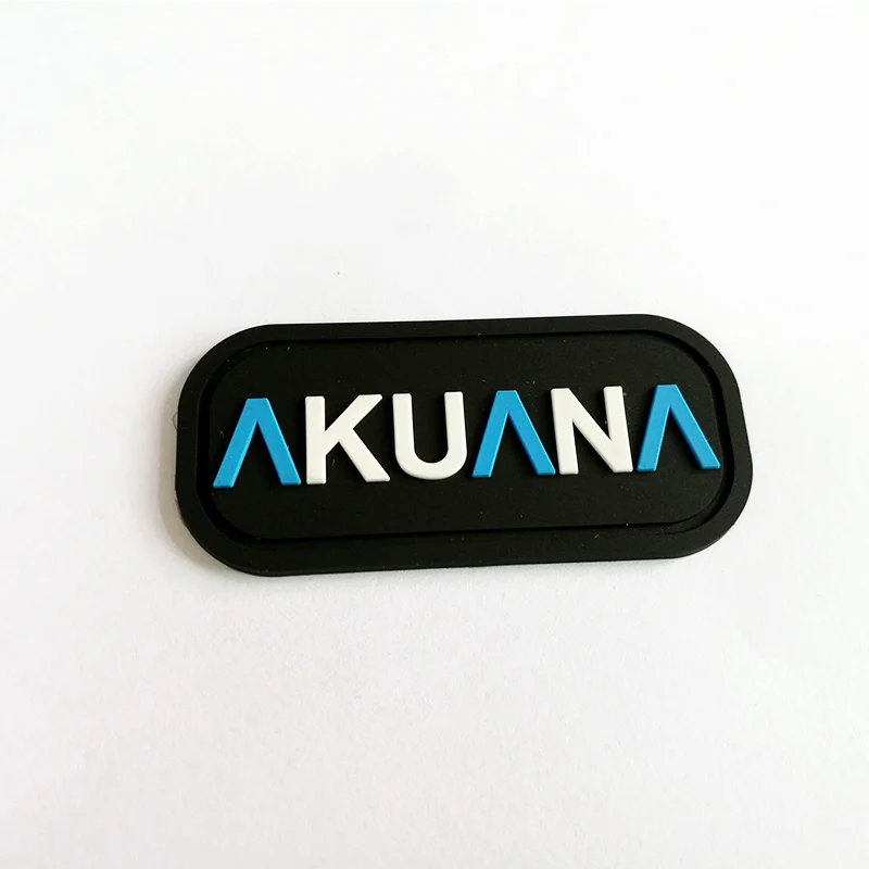 raised logo 3d print rubber clothing label