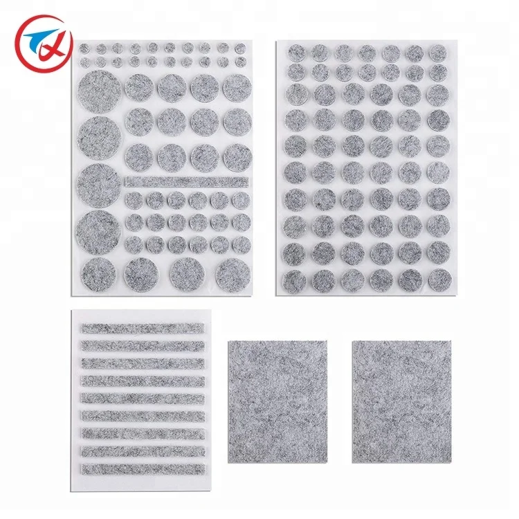 Best selling bulk 8mm round furniture adhesive felt pads