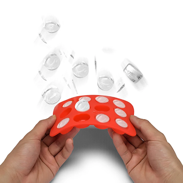 Легкая Гибкая Штабелируемая форма для кубиков льда силиконовый лоток морозильной камеры коктейль виски кофе